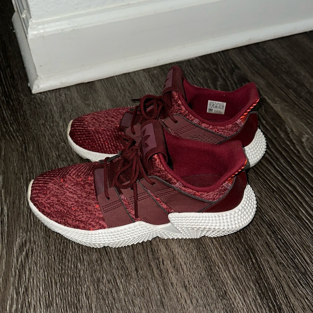 gently worn adidas running shoe